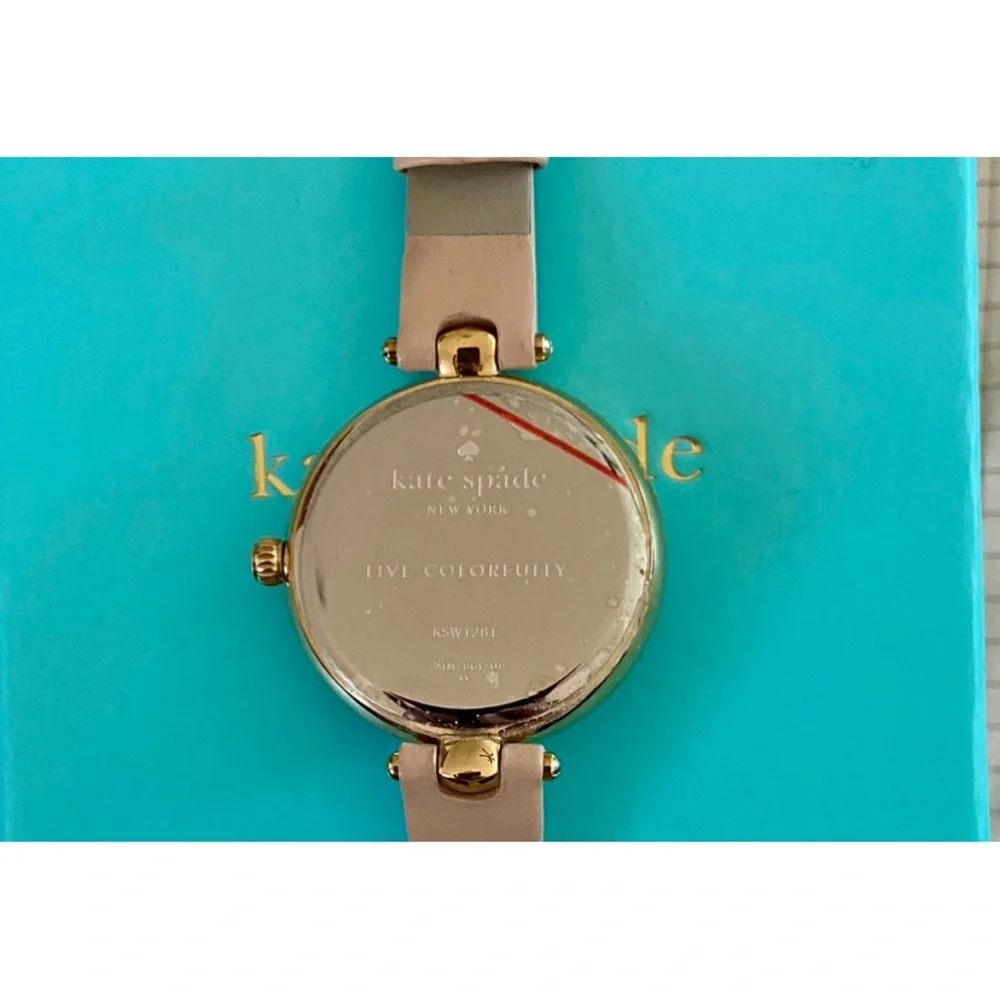 Kate Spade Metro Mother-of-Pearl Analog Leather-Strap Watch - Picture 4 of 9